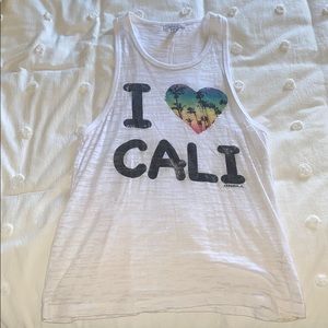 O’Neill I ❤️ Cali tank